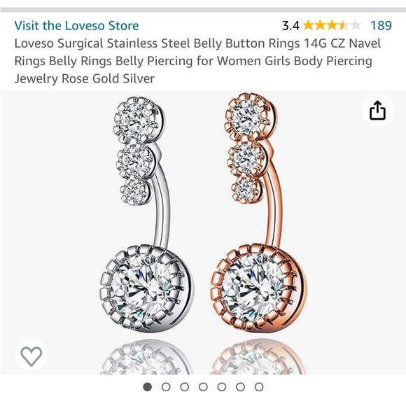 Belly button rings - Picture 3 of 3